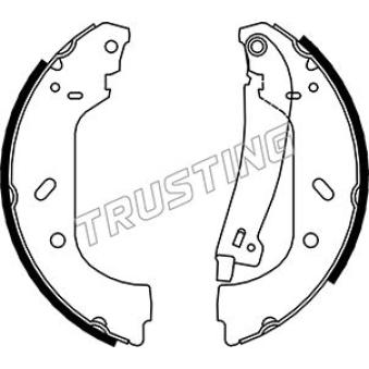 Jeu de mâchoires de frein TRUSTING [034.098Y]