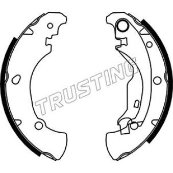 Jeu de mâchoires de frein TRUSTING OEM 9945690