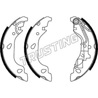 Jeu de mâchoires de frein TRUSTING OEM 77362296