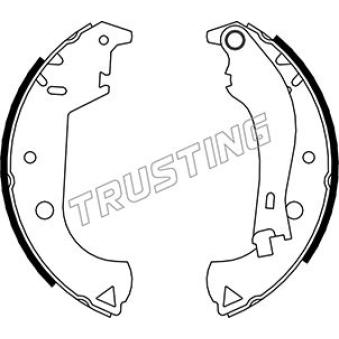 Jeu de mâchoires de frein TRUSTING OEM 98845054