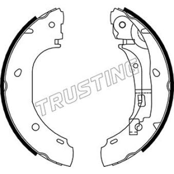 Jeu de mâchoires de frein TRUSTING OEM 77362286
