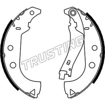 Jeu de mâchoires de frein TRUSTING OEM 7081832