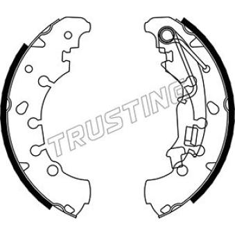 Jeu de mâchoires de frein TRUSTING OEM 95517922 Jeu de mâchoires de frein TRUSTING OEM 95517922