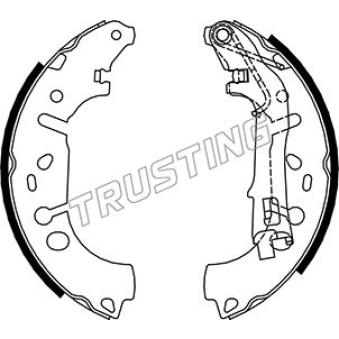 Jeu de mâchoires de frein TRUSTING OEM 77366796