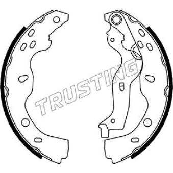 Jeu de mâchoires de frein TRUSTING OEM 71742832