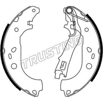 Jeu de mâchoires de frein TRUSTING OEM 4241N8