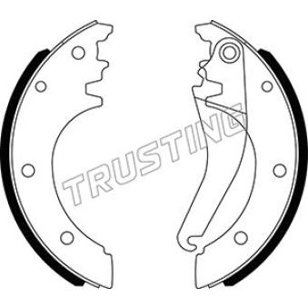 Jeu de mâchoires de frein TRUSTING [034.123]