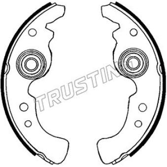 Jeu de mâchoires de frein TRUSTING OEM 6555881214 Jeu de mâchoires de frein TRUSTING OEM 6555881214