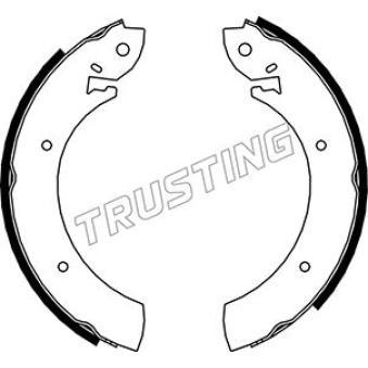Jeu de mâchoires de frein TRUSTING 040.080