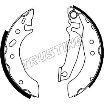 Jeu de mâchoires de frein TRUSTING OEM 5027751