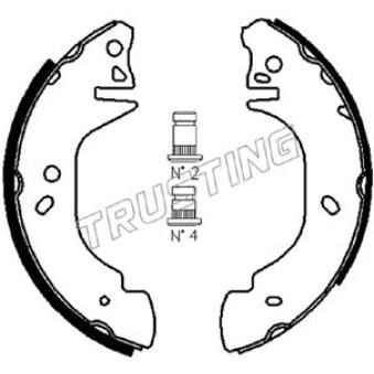 Jeu de mâchoires de frein TRUSTING OEM 1570207