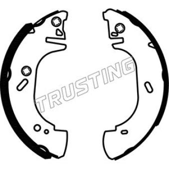 Jeu de mâchoires de frein TRUSTING OEM 1570209
