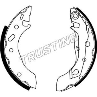 Jeu de mâchoires de frein TRUSTING OEM 1E012638Z