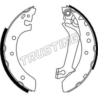Jeu de mâchoires de frein TRUSTING OEM 547698161A