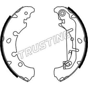 Jeu de mâchoires de frein TRUSTING OEM 1106633