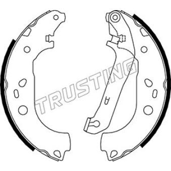 Jeu de mâchoires de frein TRUSTING OEM 1347420 Jeu de mâchoires de frein TRUSTING OEM 1347420