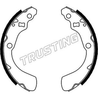 Jeu de mâchoires de frein TRUSTING [044.019]
