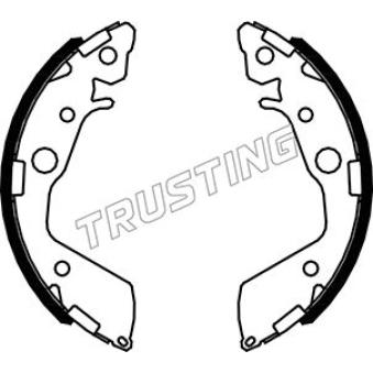 Jeu de mâchoires de frein TRUSTING [044.027]