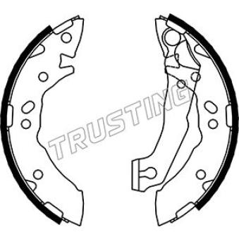 Jeu de mâchoires de frein TRUSTING OEM 5830522A01