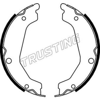 Jeu de mâchoires de frein, frein de stationnement TRUSTING OEM 58305H1A01