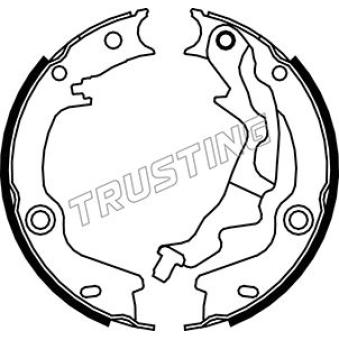 Jeu de mâchoires de frein, frein de stationnement TRUSTING OEM 583051MA00