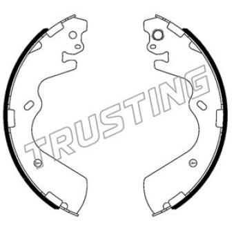Jeu de mâchoires de frein TRUSTING [046.234]