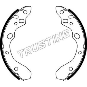 Jeu de mâchoires de frein TRUSTING OEM B2YD2438Z
