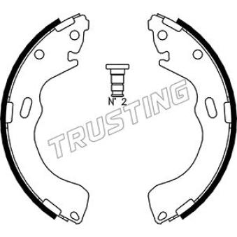 Jeu de mâchoires de frein TRUSTING 049.150