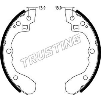 Jeu de mâchoires de frein TRUSTING OEM 0K30B2628Z