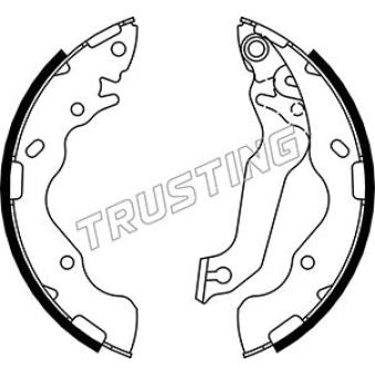 Jeu de mâchoires de frein TRUSTING OEM 583502FA00