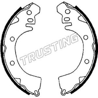 Jeu de mâchoires de frein TRUSTING [064.155]