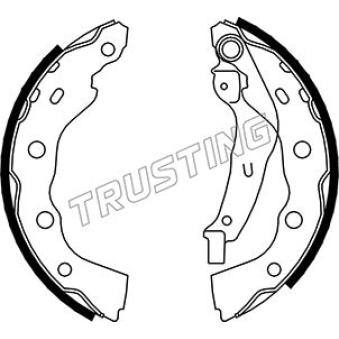 Jeu de mâchoires de frein TRUSTING OEM MB465094