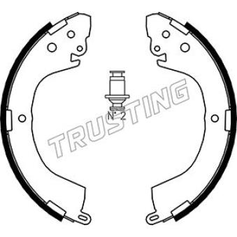 Jeu de mâchoires de frein TRUSTING OEM MN186402