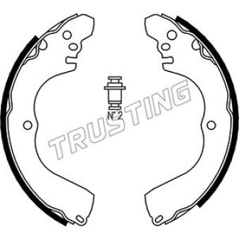 Jeu de mâchoires de frein TRUSTING OEM MN102642