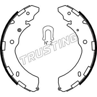 Jeu de mâchoires de frein TRUSTING OEM 4600A018