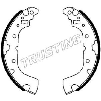 Jeu de mâchoires de frein TRUSTING [064.182]