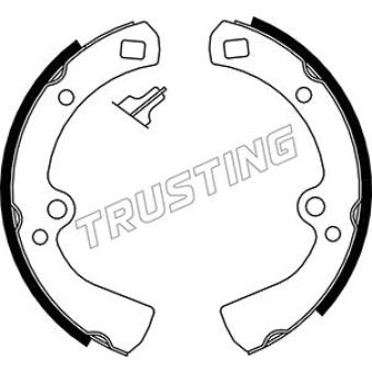 Jeu de mâchoires de frein TRUSTING [067.134]
