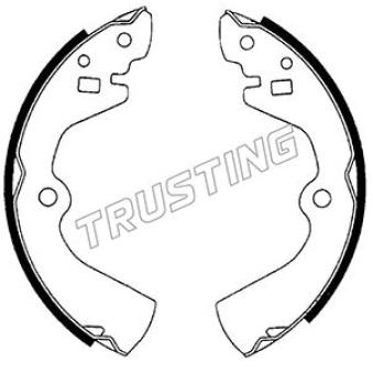 Jeu de mâchoires de frein TRUSTING OEM AY360NS093