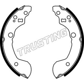 Jeu de mâchoires de frein TRUSTING [067.187]
