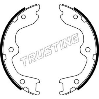 Jeu de mâchoires de frein, frein de stationnement TRUSTING 067.197