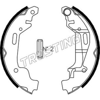 Jeu de mâchoires de frein TRUSTING OEM 4705128