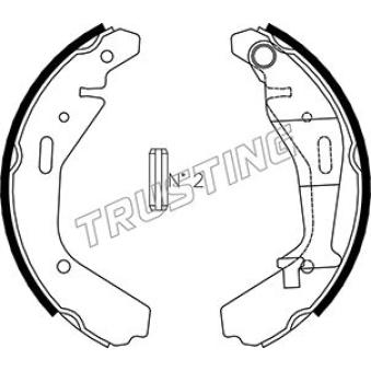 Jeu de mâchoires de frein TRUSTING OEM 4706836