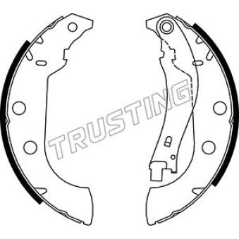 Jeu de mâchoires de frein TRUSTING OEM 4241K1