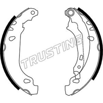 Jeu de mâchoires de frein TRUSTING OEM 4241K5