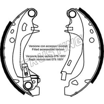 Jeu de mâchoires de frein TRUSTING [079.192Y]