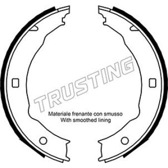 Jeu de mâchoires de frein, frein de stationnement TRUSTING OEM 4241K4 Jeu de mâchoires de frein, frein de stationnement TRUSTING OEM 4241K4