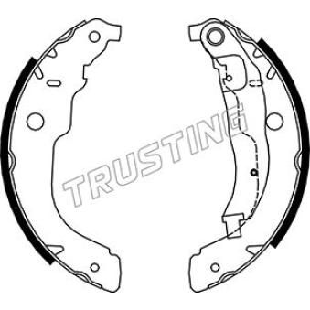 Jeu de mâchoires de frein TRUSTING OEM 4241N3