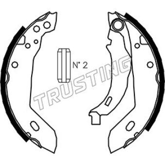 Jeu de mâchoires de frein TRUSTING OEM 424171