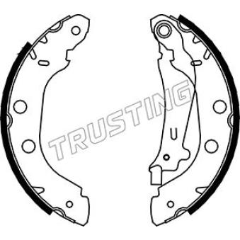 Jeu de mâchoires de frein TRUSTING OEM 440607E625
