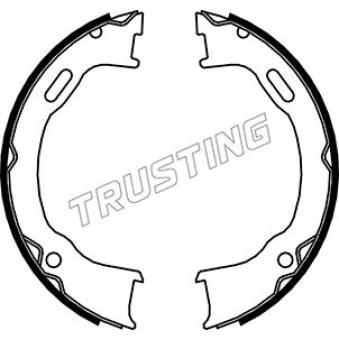 Jeu de mâchoires de frein, frein de stationnement TRUSTING OEM 05093390AB